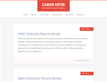 Tablet Screenshot of careerenter.com